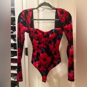 BAR III Velour Top/ body suit